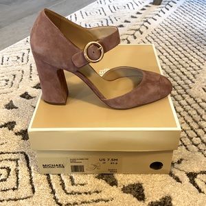 Michael Kors ALANA CLOSED TOE Saude Dusty Rose 7.5